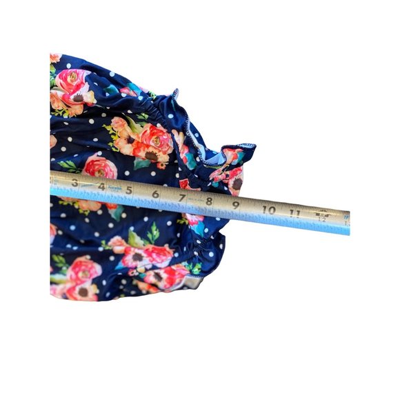 3 for $15 Bilison Baby 3 Piece Outfit Orange Blue Floral Size 100 9-12 Months - Picture 7 of 10